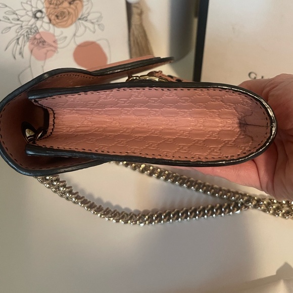 Gucci Mini Emily Microguccissima Leather Blush Pink Crossbody Bag - Picture 9 of 14